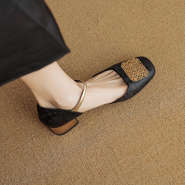 Italian-Style Soft Sole Summer Sandals, Chinese National Wind Design, Comfortable Genuine Leather, 90s Inspired Footwear