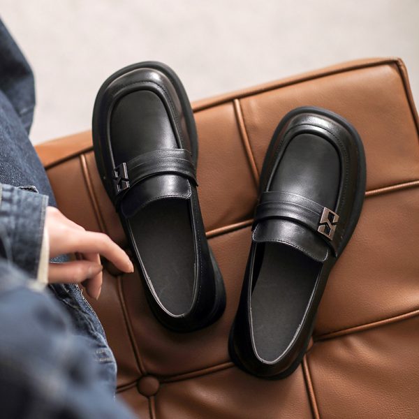 Italian-Style Soft-Soled Casual Loafers for Spring & Autumn - 2.5 cm Flat Non-Fatigue Shoes