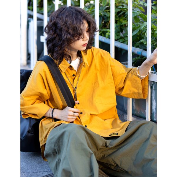 Japanese Retro Loose-Fitting Short-Sleeve Shirt for Men - Summer Trendy Fashion, Hong Kong Style, 90s Inspired Casual Wear