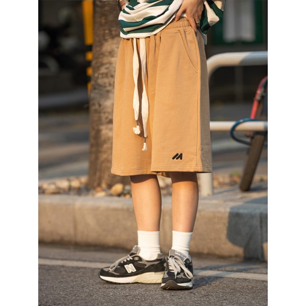 Japanese Retro Loose Five-Point Shorts for Men and Women - Casual Hong Kong Style Summer Shorts