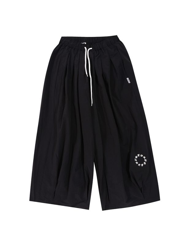 Japanese Retro Wide-Leg Pants for Men & Women - Casual Loose Fit Unisex Long Trousers - Versatile 90s Style Fashion