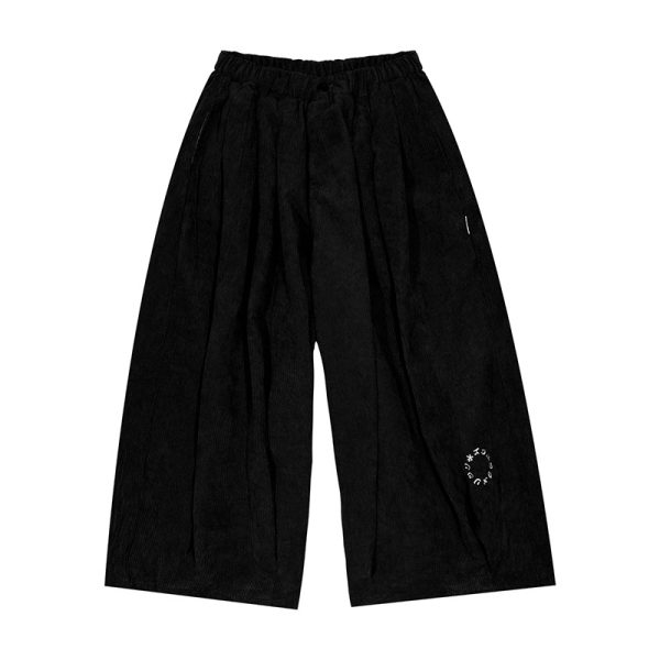 Japanese Retro Wide-Leg Pants for Men & Women - Casual Loose Fit Unisex Long Trousers - Versatile 90s Style Fashion