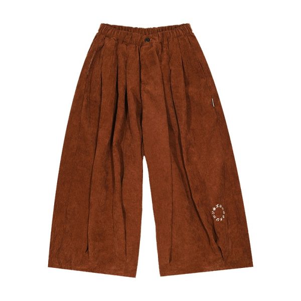 Japanese Retro Wide-Leg Pants for Men & Women - Casual Loose Fit Unisex Long Trousers - Versatile 90s Style Fashion