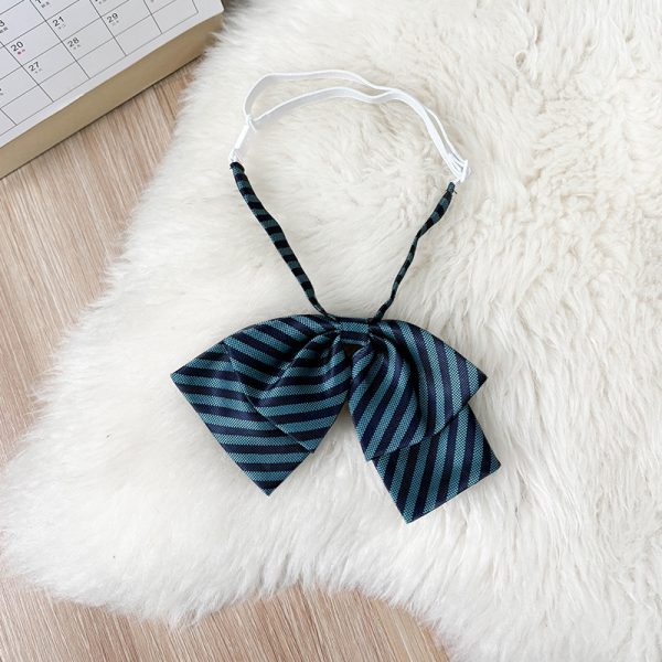 Japanese School Uniform Bow Tie Decoration for Women - Pudding Bear Original JK Style Non-Iron Shirt Accessory