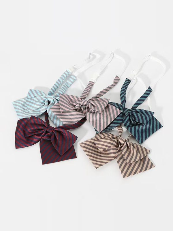 Japanese School Uniform Bow Tie Decoration for Women - Pudding Bear Original JK Style Non-Iron Shirt Accessory