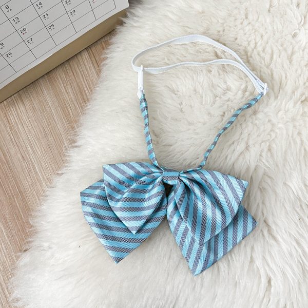 Japanese School Uniform Bow Tie Decoration for Women - Pudding Bear Original JK Style Non-Iron Shirt Accessory