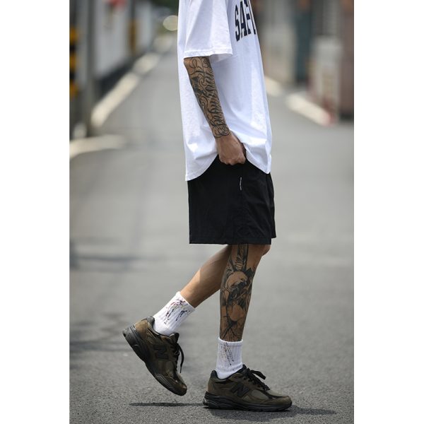 Japanese-Style Candy Color Sports Shorts for Men & Women - Lightweight Quick-Dry Summer Beach Shorts, Loose Fit Five-Point Design