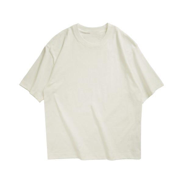Japanese-Style Heavyweight 260g Loose Short-Sleeve T-Shirt for Men and Women - Summer City Boy Casual College Tee