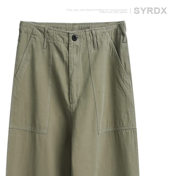 Japanese-Style Loose Straight Casual Pants for Men - Black Versatile Long Pants for Spring Fashion, Work & Everyday Wear