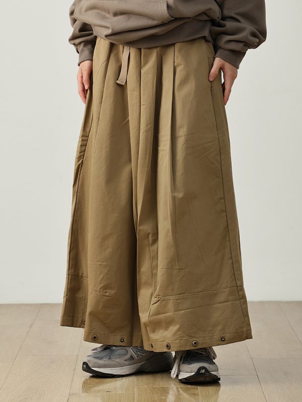 Japanese-Style Loose Straight Retro Work Pants for Men - City Boy Cropped Wide-Leg Trendy Trousers