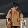 Japanese-Style Printed Short-Sleeve T-Shirt for Men - Casual Loose Round Neck Summer Tee