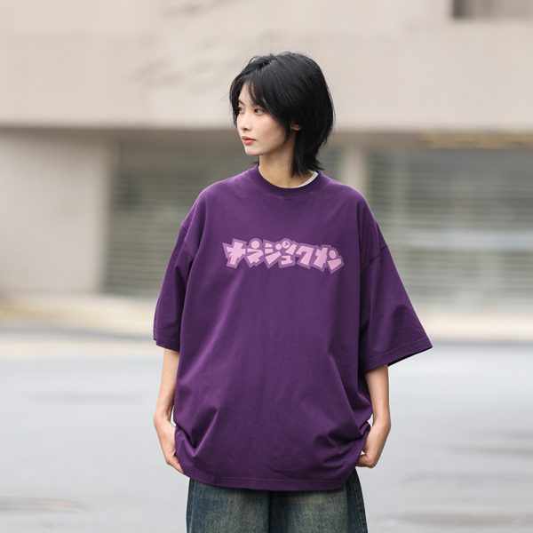 Japanese Style Printed Short-Sleeve T-Shirt for Men - Trendy Loose Casual Tee, Summer Fashion Essential