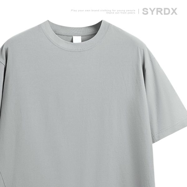 Japanese-Style Summer Solid Color Short Sleeve T-Shirt for Men - Casual Trendy 2025 Model, Versatile Fashion Essential