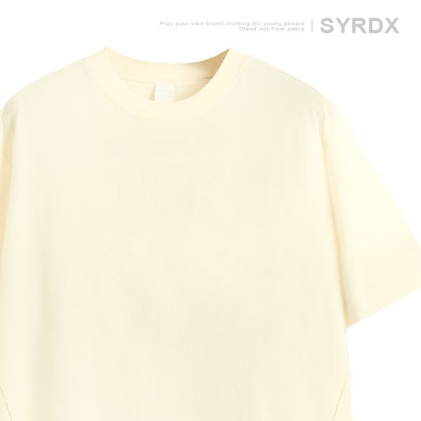 Japanese-Style Summer Solid Color Short Sleeve T-Shirt for Men - Casual Trendy 2025 Model, Versatile Fashion Essential