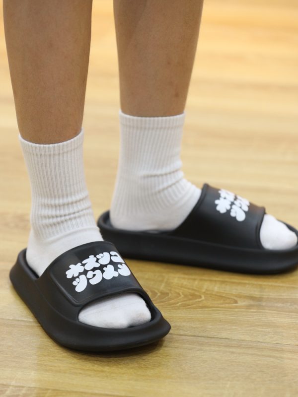 Japanese-Style Thick-Soled Sandals for Men and Women, Soft Indoor Slippers with Non-Slip Sole for Bathroom, Cloud-Like Comfort