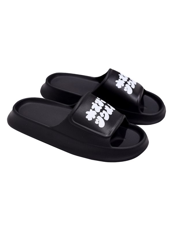 Japanese-Style Thick-Soled Sandals for Men and Women, Soft Indoor Slippers with Non-Slip Sole for Bathroom, Cloud-Like Comfort