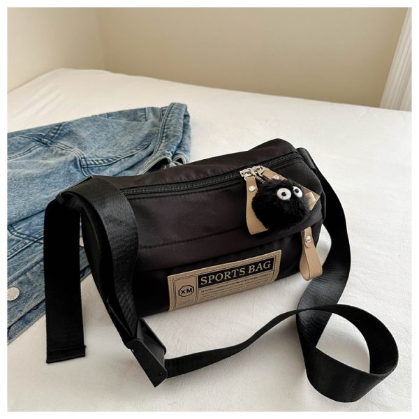 Klein Blue Nylon Oxford Crossbody Bag - Unisex Travel Shoulder Bag for Sports & Fitness - Trendy 2025 Style
