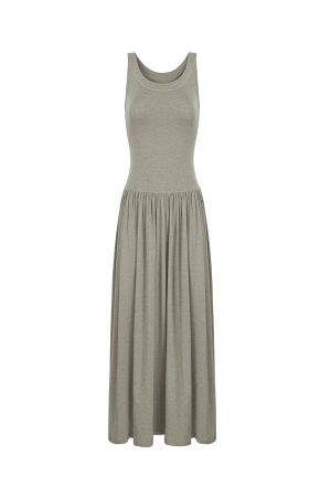 Knitted Elastic Strap Dress - Long Skirt, Boho Chic Style, Perfect for Summer, Casual and Elegant Fashion