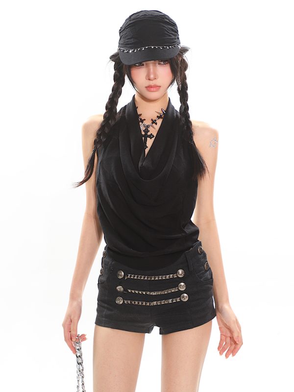 Knotted Knit Casual Vest for Women - High Elasticity Slim Fit Summer Top