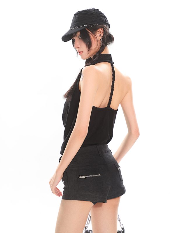 Knotted Knit Casual Vest for Women - High Elasticity Slim Fit Summer Top