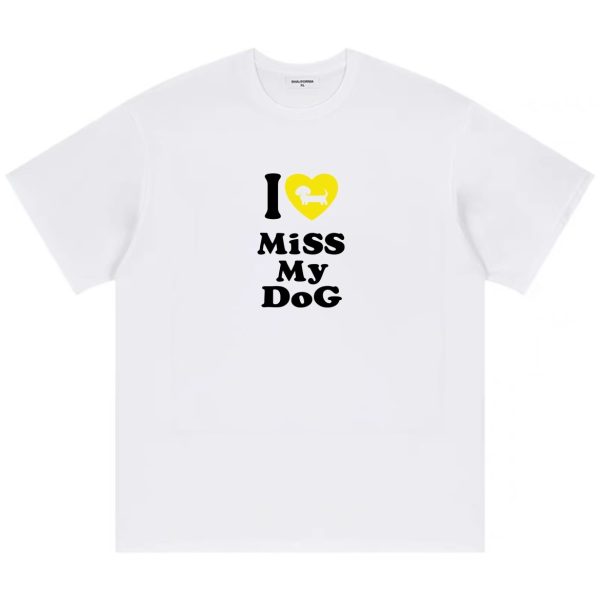 Korean Style Casual Loose Fit Color-Blocking Top with Youthful Dog Cartoon Print - Pure Cotton Comfort