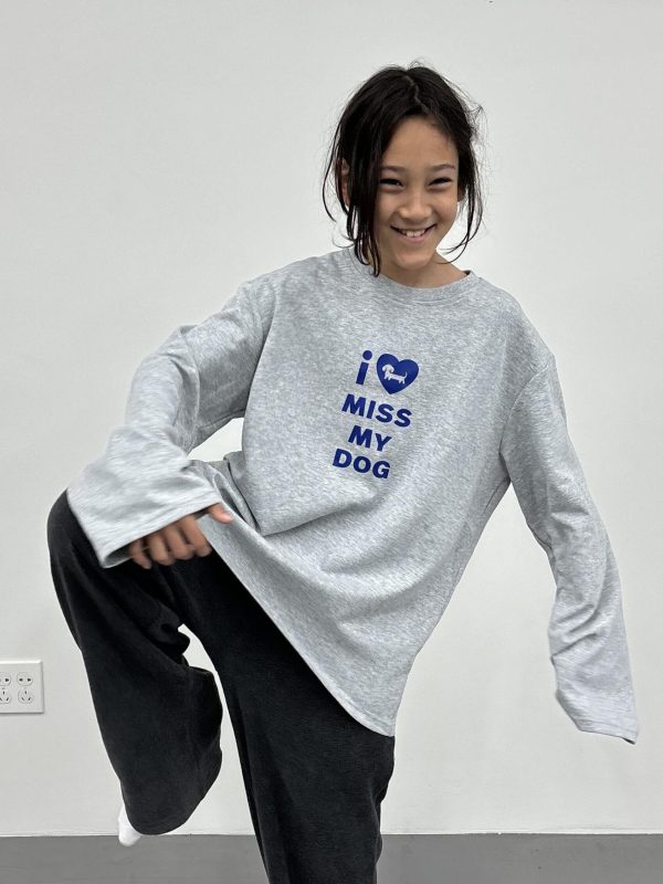 Korean Style Casual Printed Long Sleeve T-Shirt for Pets - Age-Reducing Design, Versatile Pure Cotton for Autumn and Winter