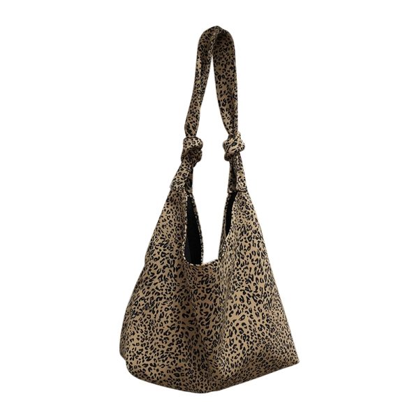 Korean Style Checkered Leopard Print Casual Summer Shoulder Bag - Versatile Literary Aesthetic for Instagram and Everyday Use