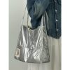 Korean Style Large Capacity Tote Bag - Versatile Shoulder Crossbody Bag for Commuting and Daily Use
