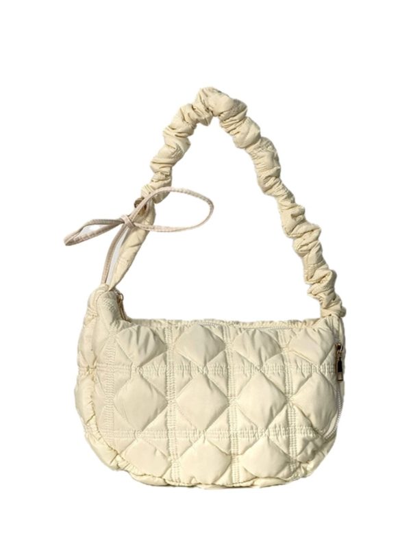 Korean-Style Pleated Dumpling Bag for Women, Large Capacity Lightweight Cloud Underarm Crossbody Bag