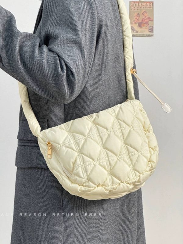Korean-Style Pleated Dumpling Bag for Women, Large Capacity Lightweight Cloud Underarm Crossbody Bag