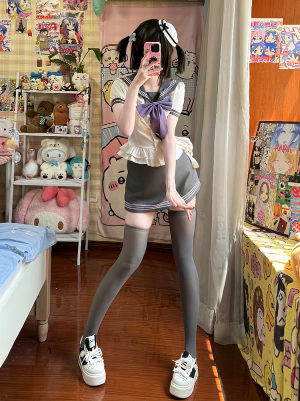 Korean-Style Pudding Bear Bodycon Top for Women - Slimming Summer Uniform in Sweet and Spicy College Style