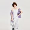 Lace Spliced White Camisole Dress with Layered Design and Matching Mid-Length Skirt - Girly Style, Perfect for Summer Events