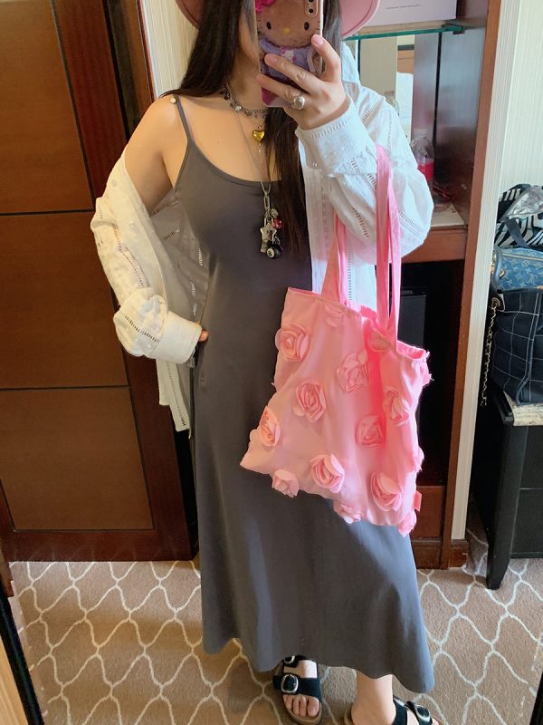Lace-Up Shirt and Skirt Women's Set - Plus Size Summer 2025 Two-Piece Outfit in Trendy Korean Style