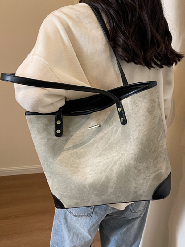 Large-Capacity Casual Tote Bag for Women - Versatile Spring 2025 Commuting & Travel Shoulder Bag
