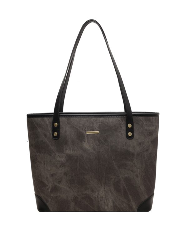 Large-Capacity Casual Tote Bag for Women - Versatile Spring 2025 Commuting & Travel Shoulder Bag
