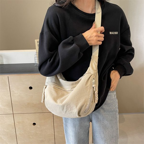 Large Capacity Commuter Tote Bag 2024 - Versatile Dumpling Crossbody Shoulder Bag for Women - Sporty Underarm Style