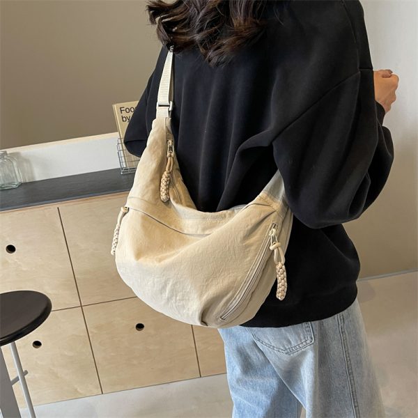 Large Capacity Commuter Tote Bag 2024 - Versatile Dumpling Crossbody Shoulder Bag for Women - Sporty Underarm Style