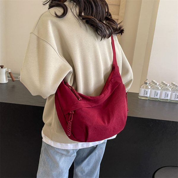 Large Capacity Commuter Tote Bag 2024 - Versatile Dumpling Crossbody Shoulder Bag for Women - Sporty Underarm Style