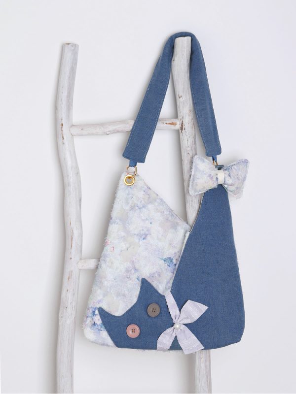 Large Capacity Cowboy Cat Underarm Crossbody Hobo Bag for Women - 2025 Spring/Summer Collection