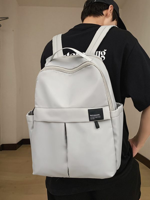 Large Capacity French Double Shoulder Bag - Simple Sports Backpack for Students & Travel - Versatile School Bag for Short Trips