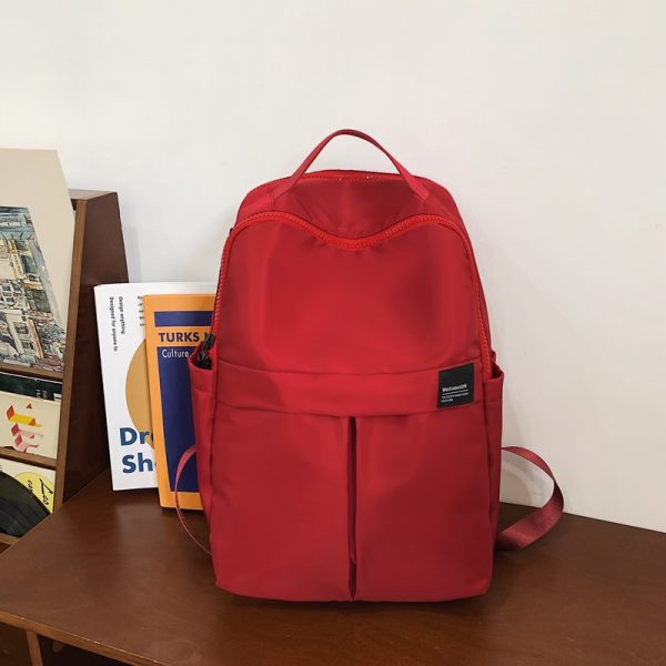 Large Capacity French Double Shoulder Bag - Simple Sports Backpack for Students & Travel - Versatile School Bag for Short Trips