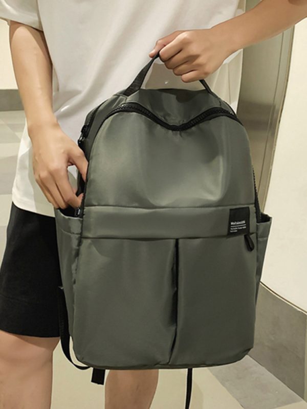 Large Capacity French Double Shoulder Bag - Simple Sports Backpack for Students & Travel - Versatile School Bag for Short Trips