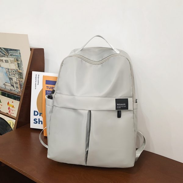 Large Capacity French Double Shoulder Bag - Simple Sports Backpack for Students & Travel - Versatile School Bag for Short Trips