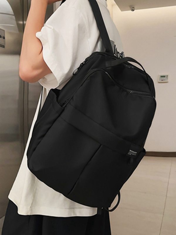 Large Capacity French Double Shoulder Bag - Simple Sports Backpack for Students & Travel - Versatile School Bag for Short Trips