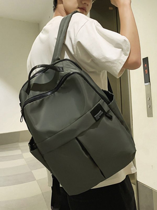 Large Capacity French Double Shoulder Bag - Simple Sports Backpack for Students & Travel - Versatile School Bag for Short Trips