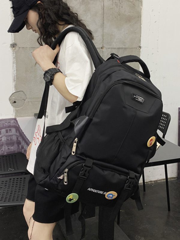 Large Capacity French Sports Backpack, Double Shoulder Student Bag, Travel Computer Bag for School and Classes