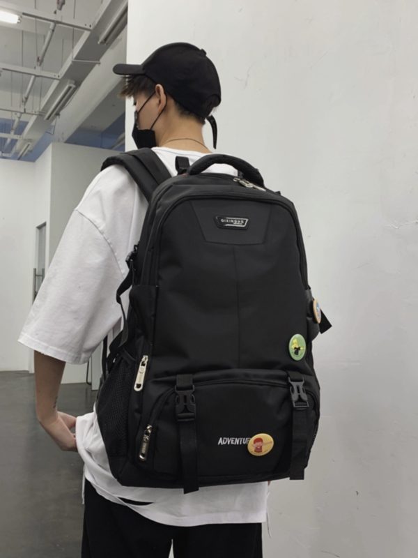 Large Capacity French Sports Backpack, Double Shoulder Student Bag, Travel Computer Bag for School and Classes