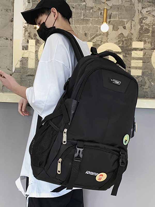 Large Capacity French Sports Backpack, Double Shoulder Student Bag, Travel Computer Bag for School and Classes