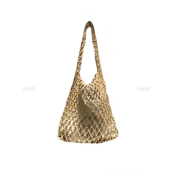Large Capacity Handmade Woven Fishing Net Tote Bag - Korean Instagram Style Spring/Summer Shoulder Bag for Women