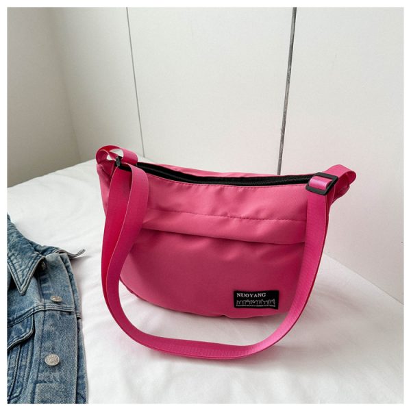 Large Capacity Harajuku Retro Casual Canvas Bag - Waterproof Dumpling Crossbody Bag for College Students and Women
